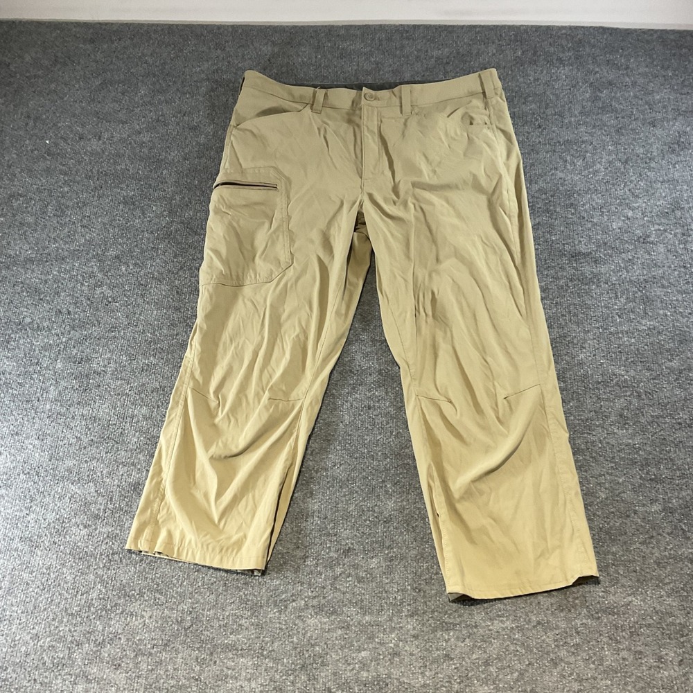 Eddie Bauer Mens 38x30 FPants Tan Khaki Hiking Cargo Stretch